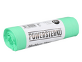 PowerSterko Afvalzak, Bioplastic o.b.v. zetmeelblend, 60l, 60x80cm, 25my, groen